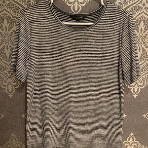Banana Republic Black and White Striped Tee
